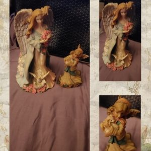Set of 2 Vintage Angels